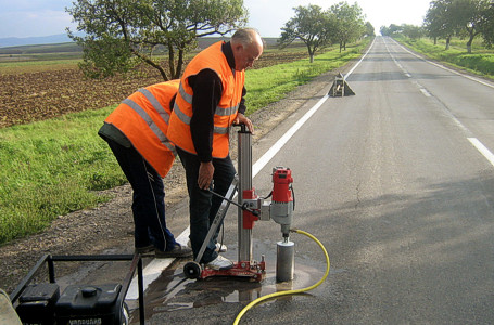 Geotechnical surveys for roads